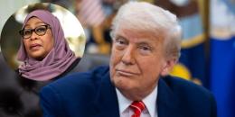 File image of US President Donald Trump and Tanzania President Samia Suluhu.